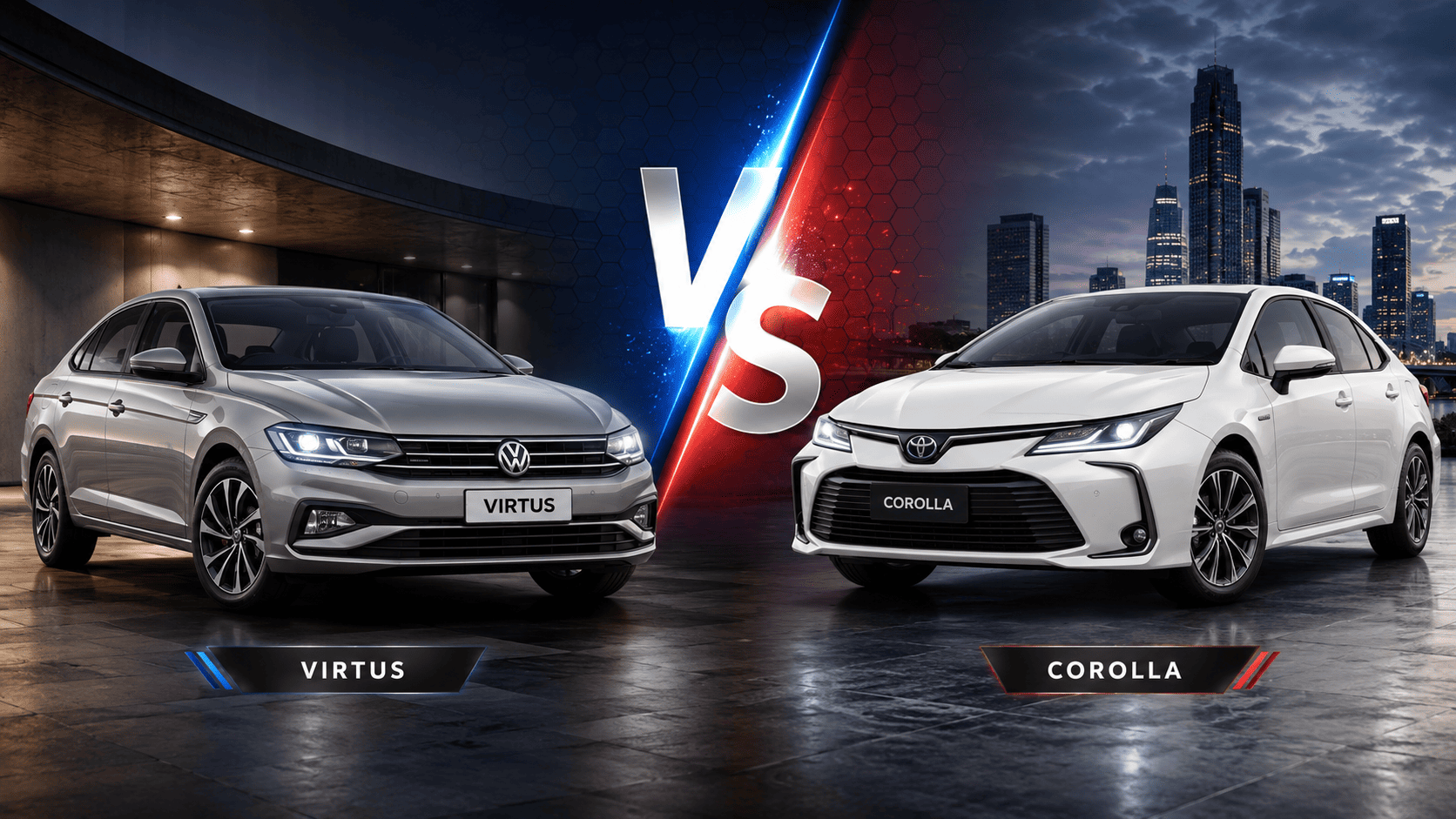 VW Virtus ou Corolla em 2026 qual compra faz mais sentido