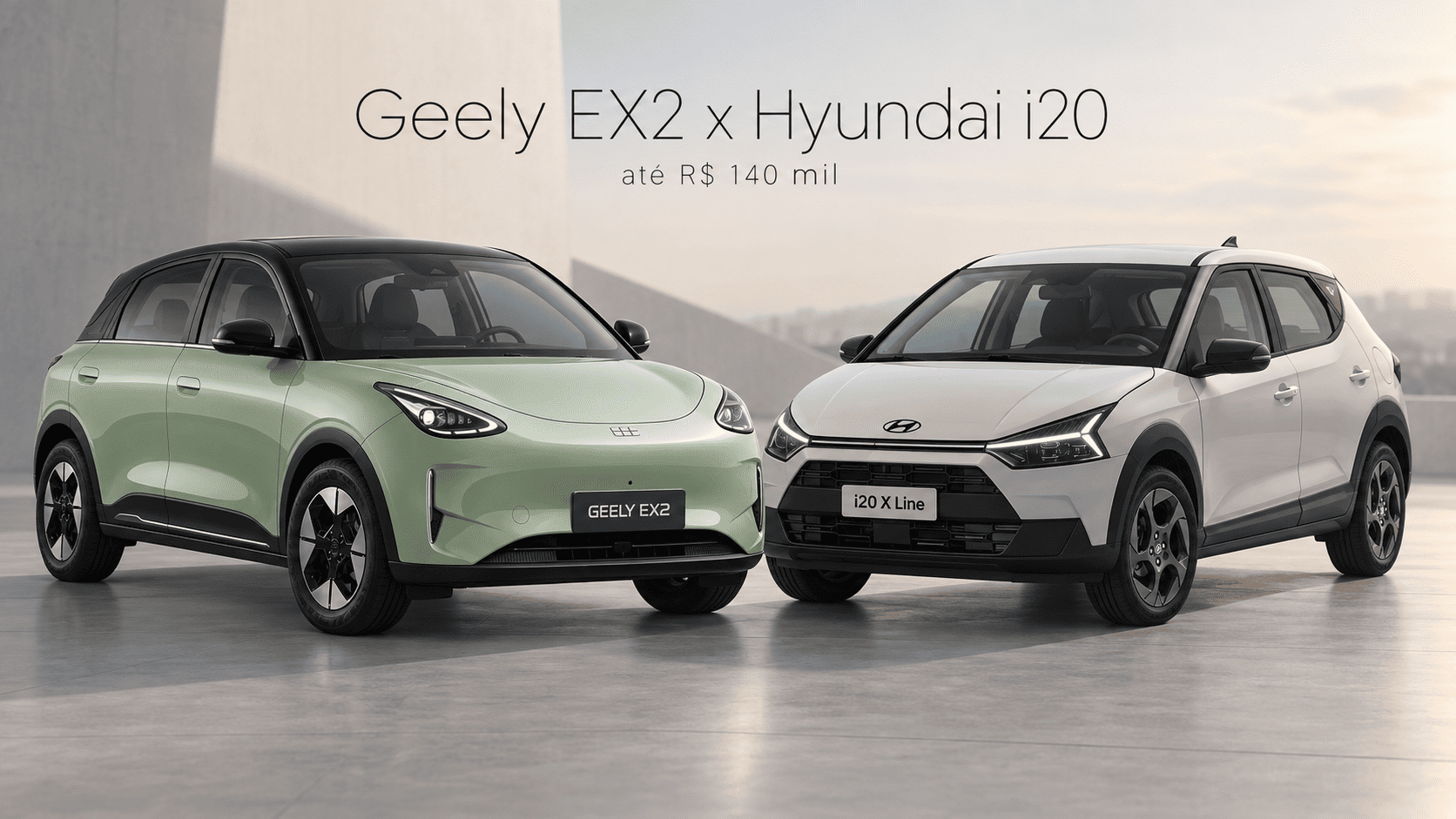 Geely EX2 e Hyundai i20